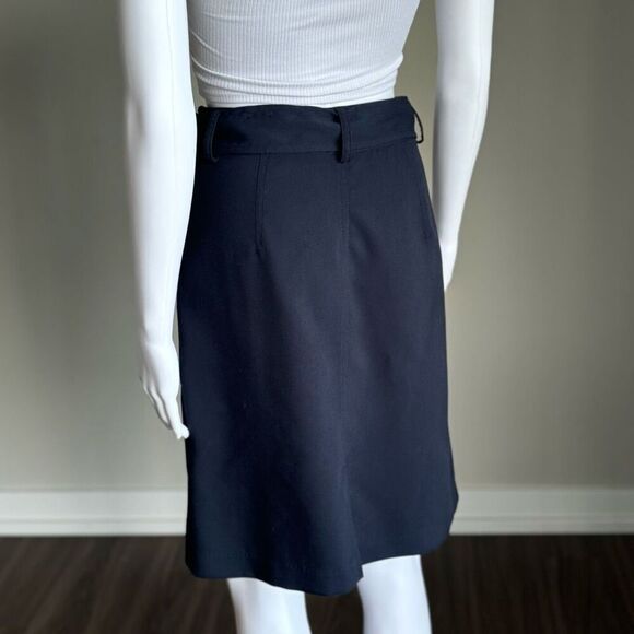 Banana Republic Navy Utility Tie-Waist Pencil Skirt - Picture 5 of 7